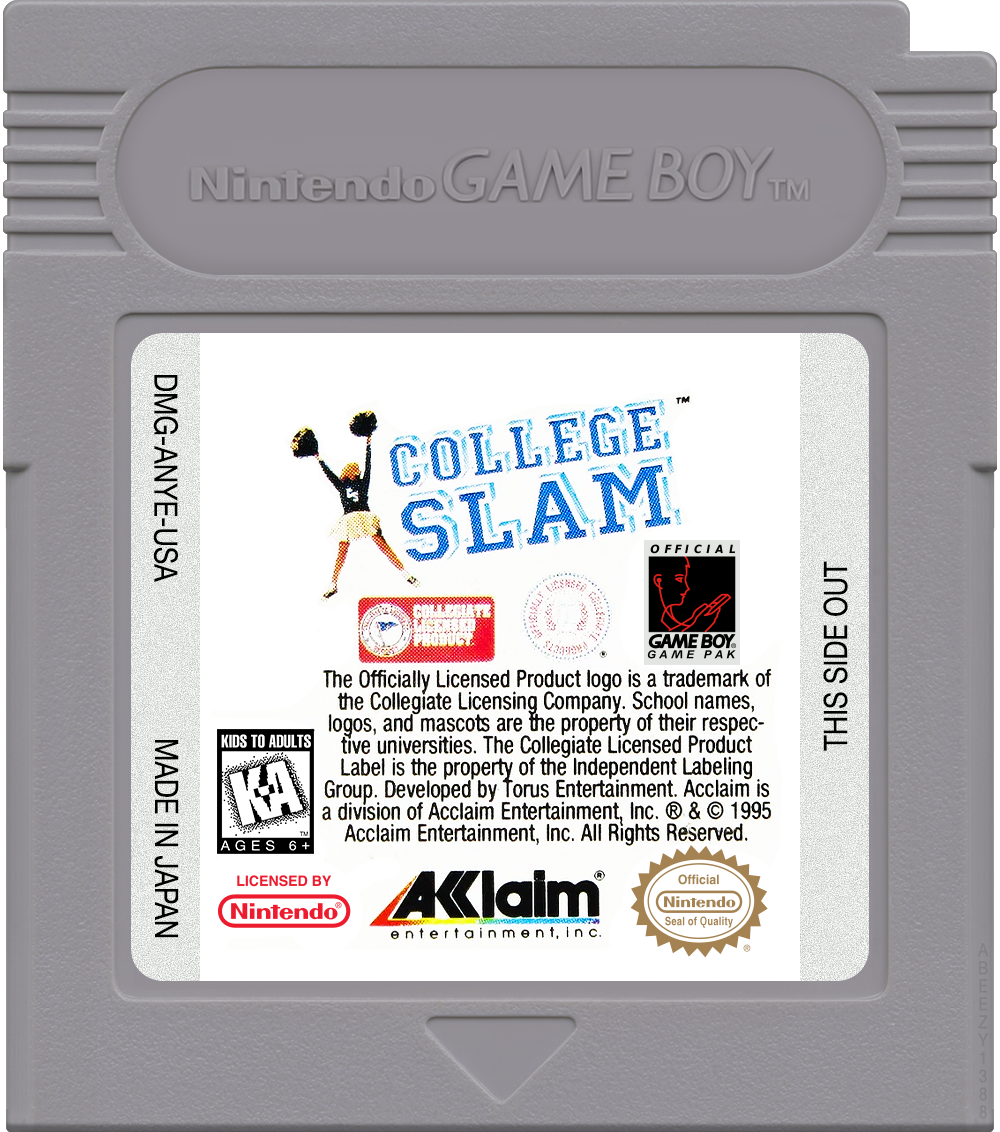 College Slam Cartridge Label