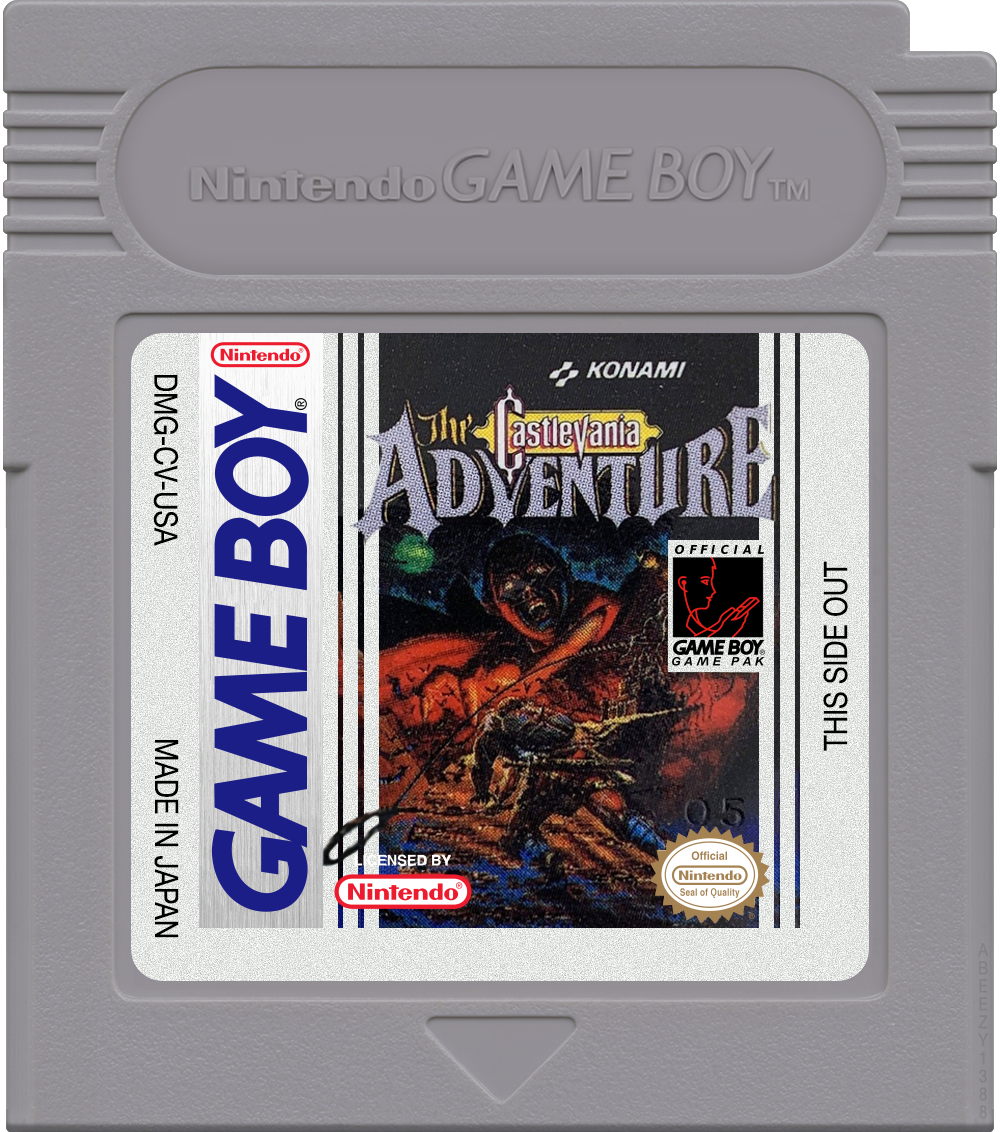 Castlevania - The Adventure Cartridge Label
