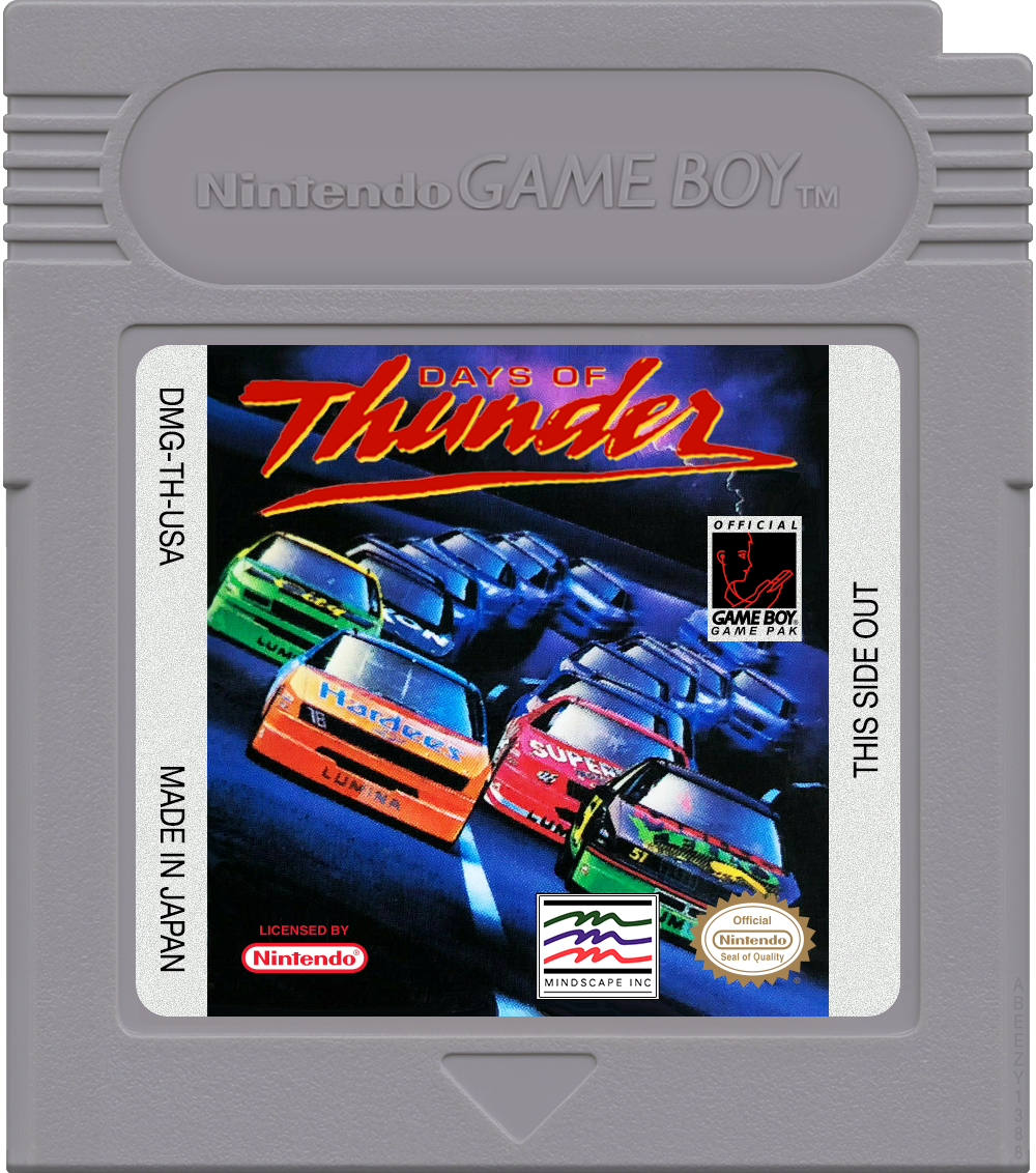 Days of Thunder Cartridge Label