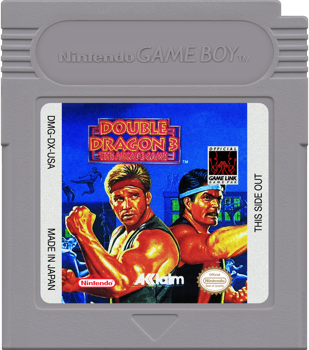 Double Dragon 3 - The Arcade Game Cartridge Label