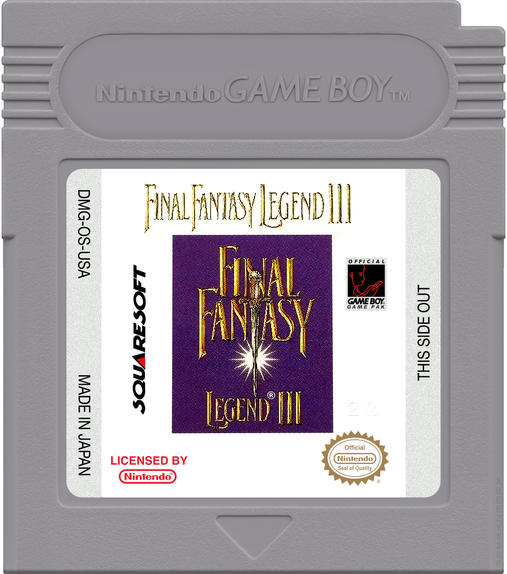 Final Fantasy Legend III Cartridge Label