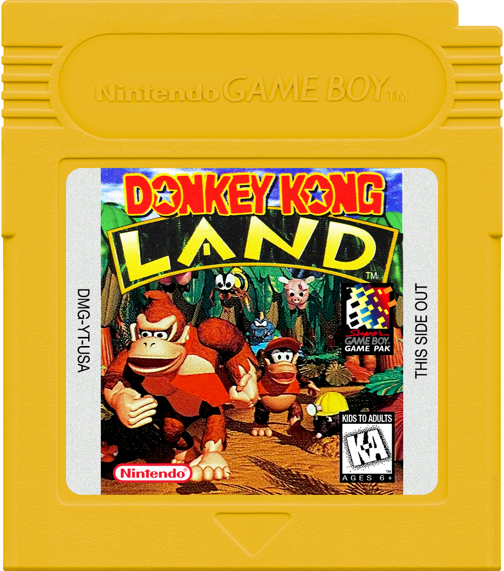 Donkey Kong Land Cartridge Label