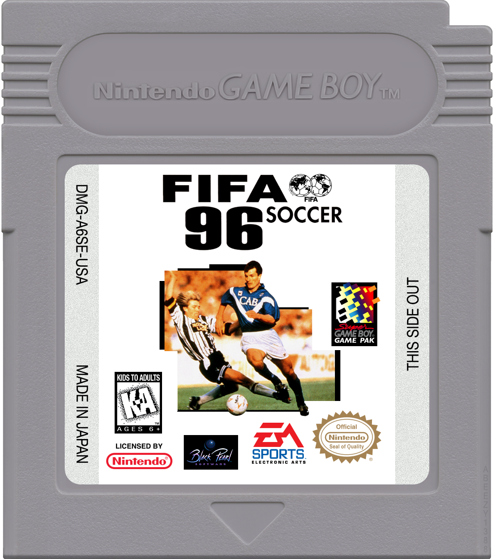 FIFA Soccer 96 Cartridge Label