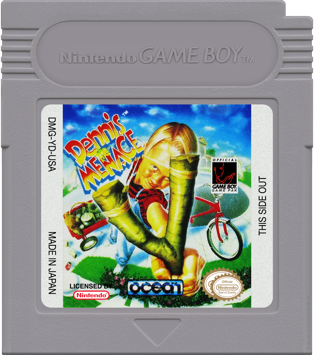 Dennis the Menace Cartridge Label