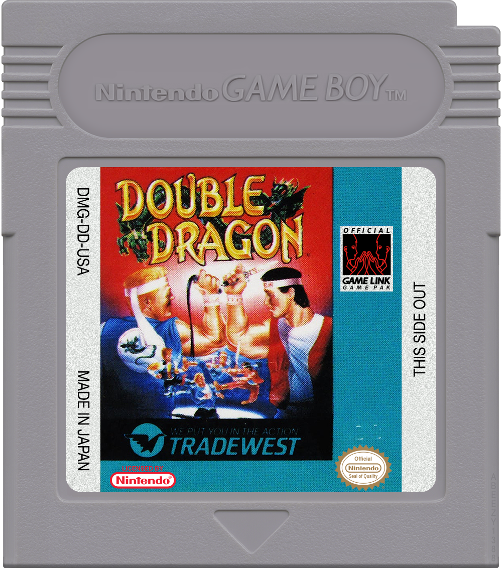 Double Dragon Cartridge Label