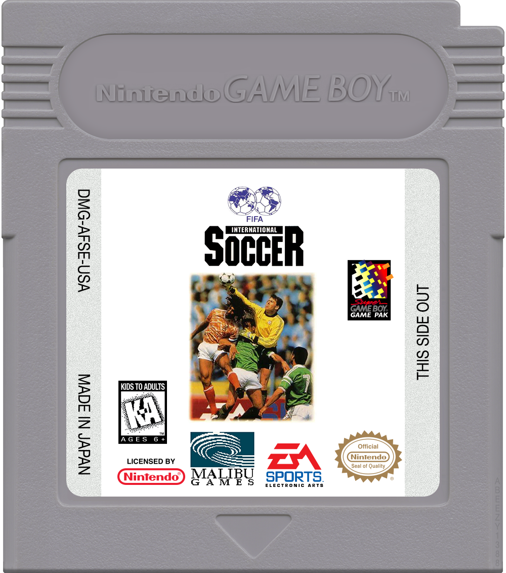 FIFA International Soccer Cartridge Label