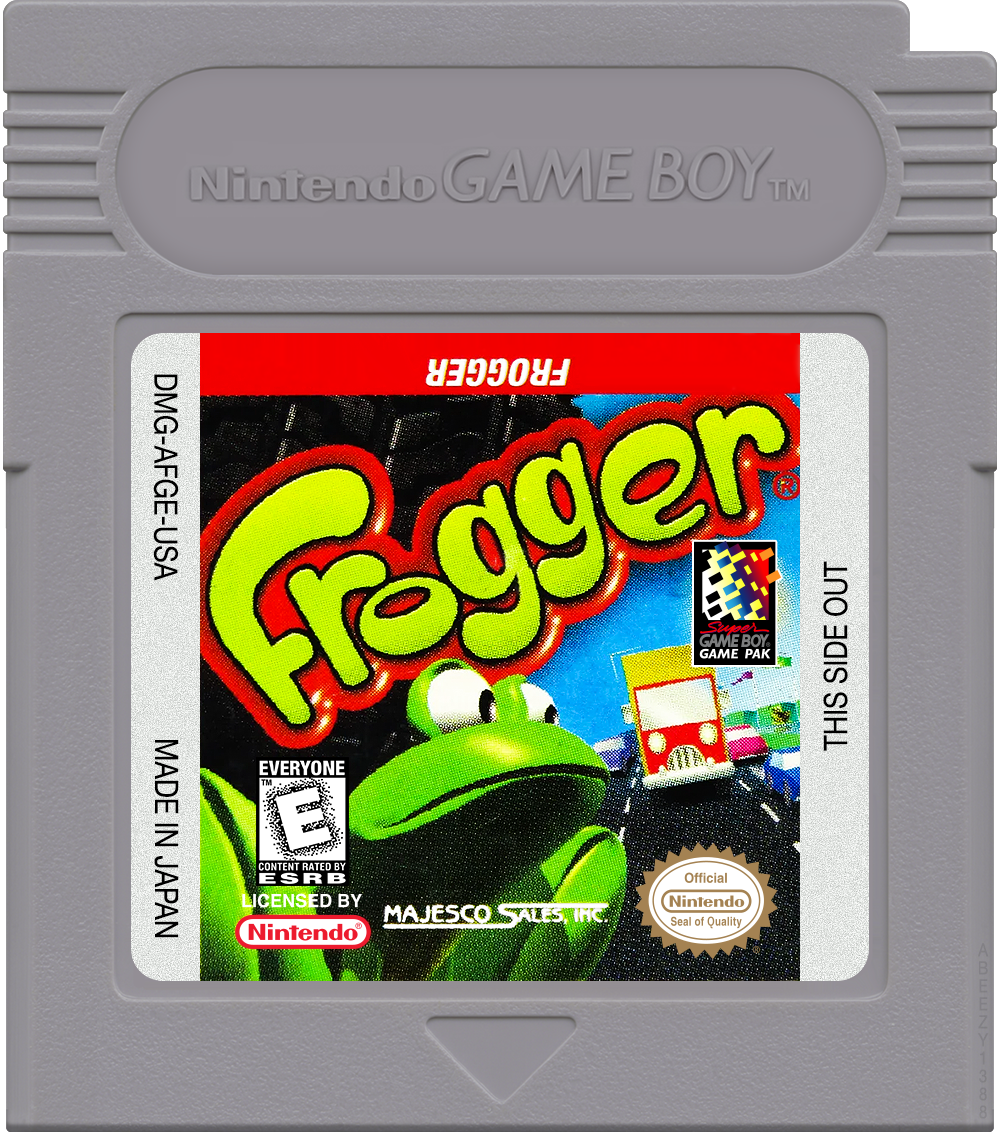 Frogger Cartridge Label