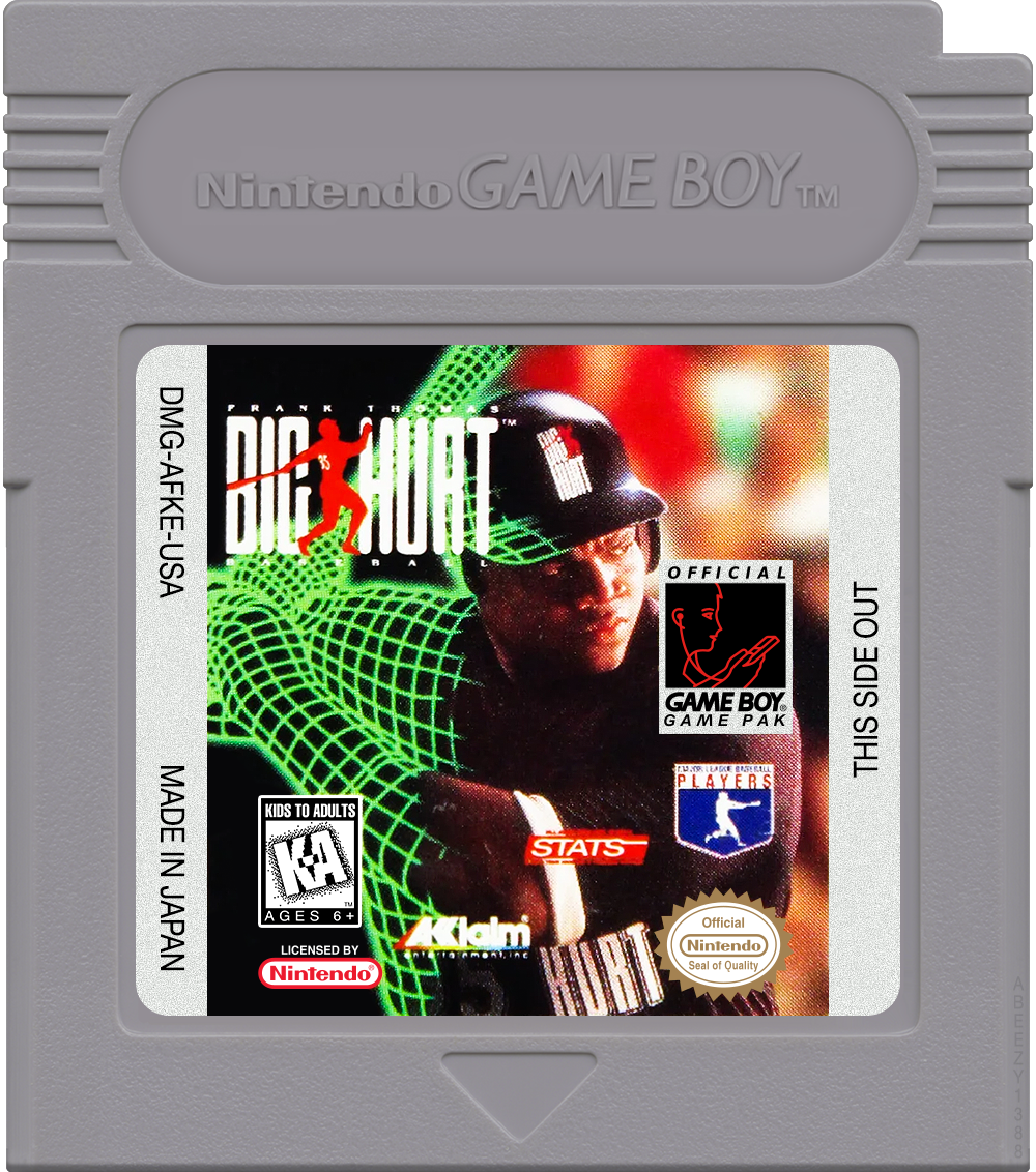Frank Thomas Big Hurt Baseball Cartridge Label