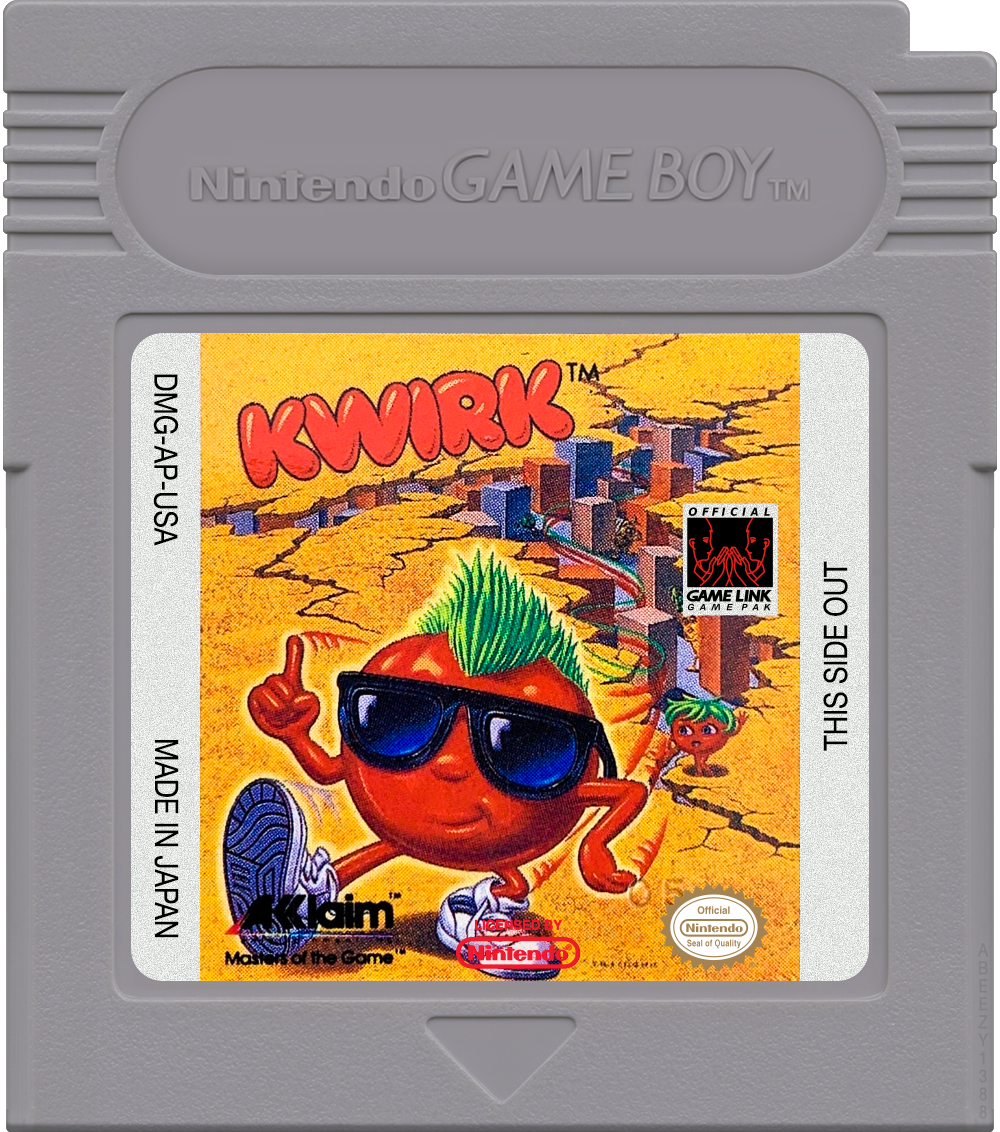 Kwirk - He's A-maze-ing! Cartridge Label