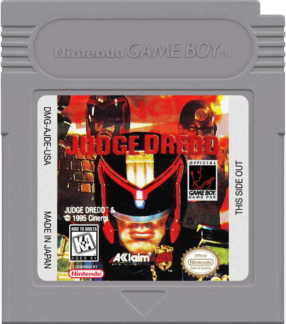 Judge Dredd Cartridge Label