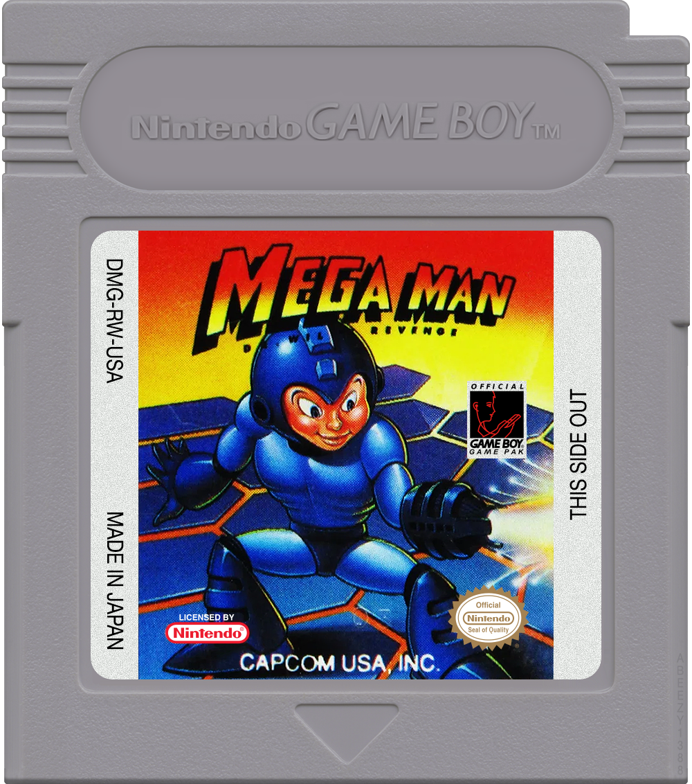 Mega Man - Dr. Wily's Revenge Cartridge Label