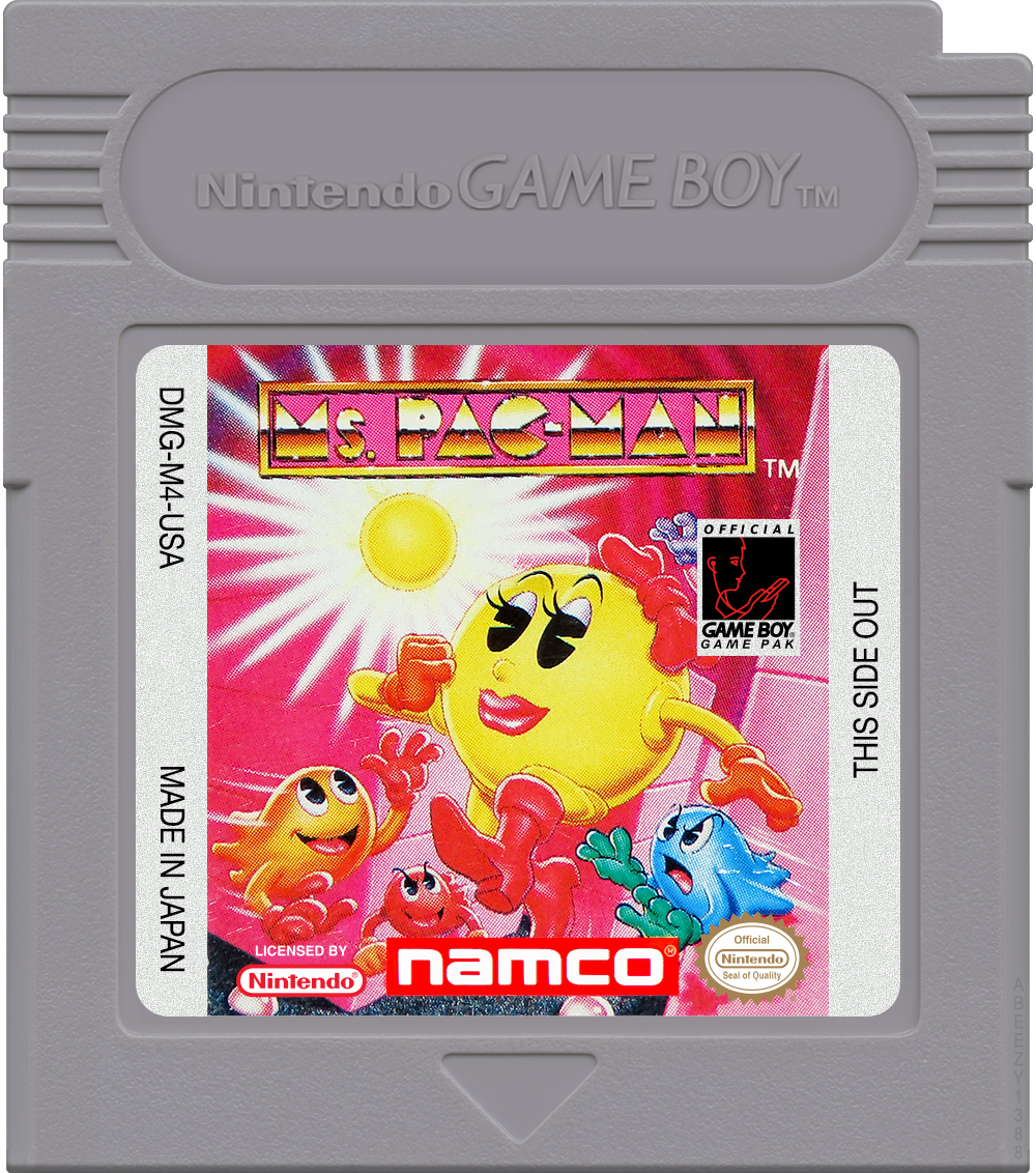 Ms. Pac-Man Cartridge Label