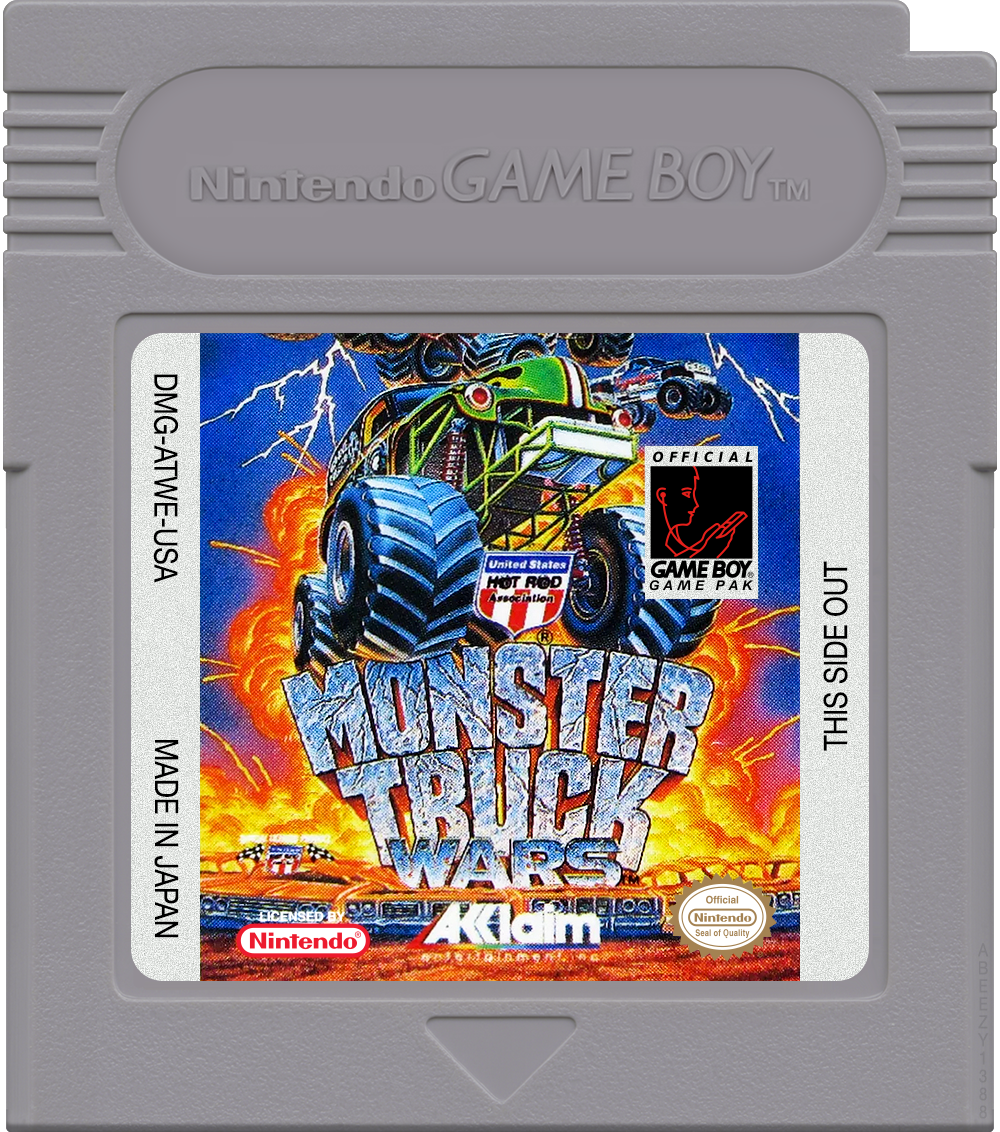 Monster Truck Wars Cartridge Label