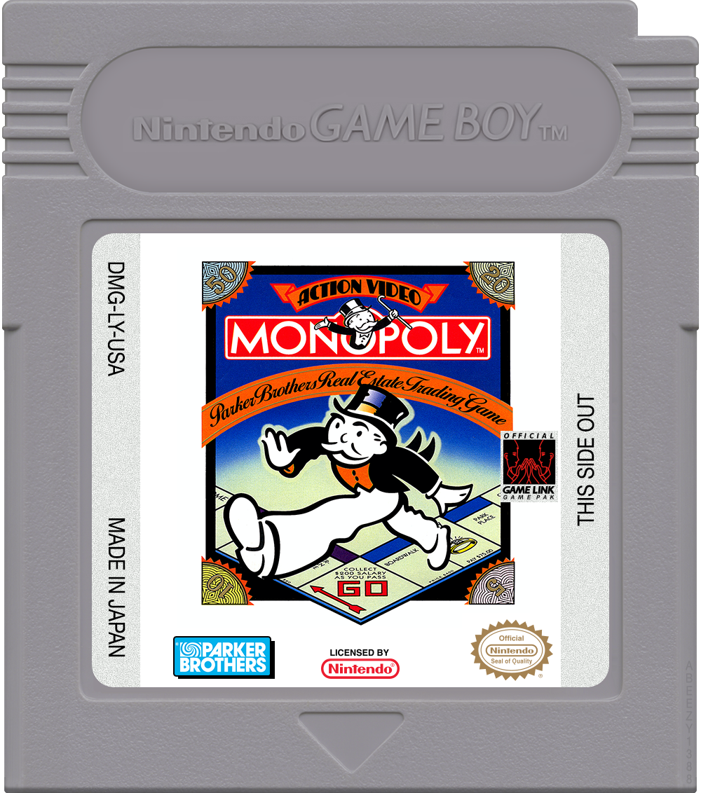 Monopoly Cartridge Label