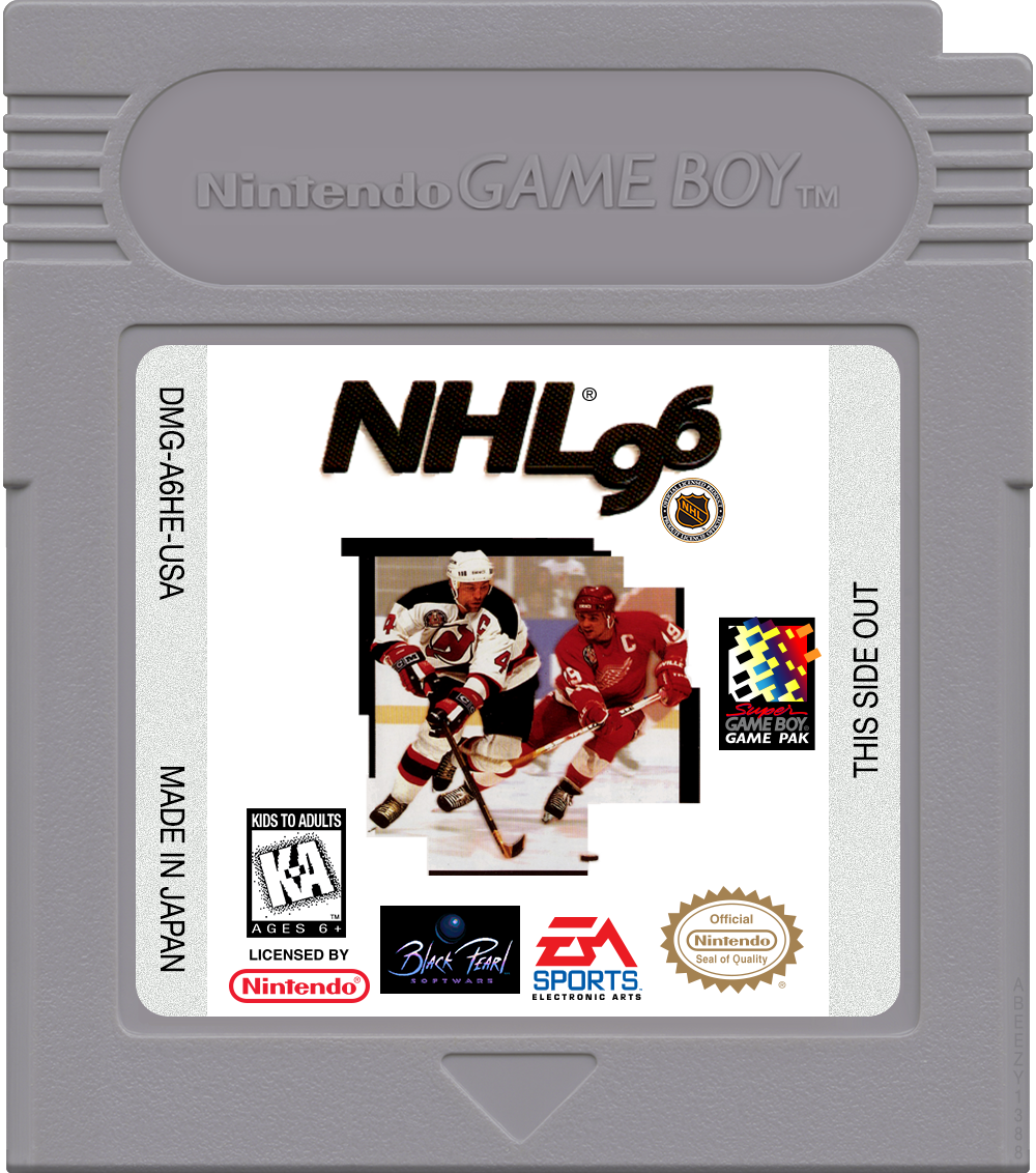 NHL 96 Cartridge Label
