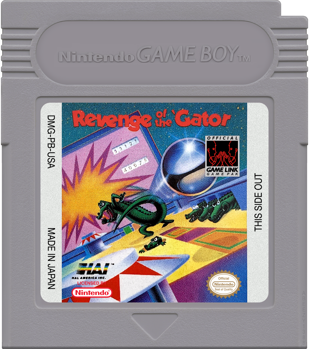 Pinball - Revenge of the 'Gator Cartridge Label