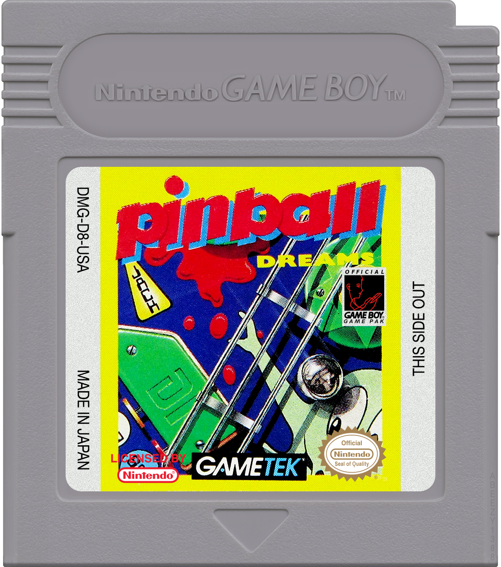 Pinball Dreams Cartridge Label