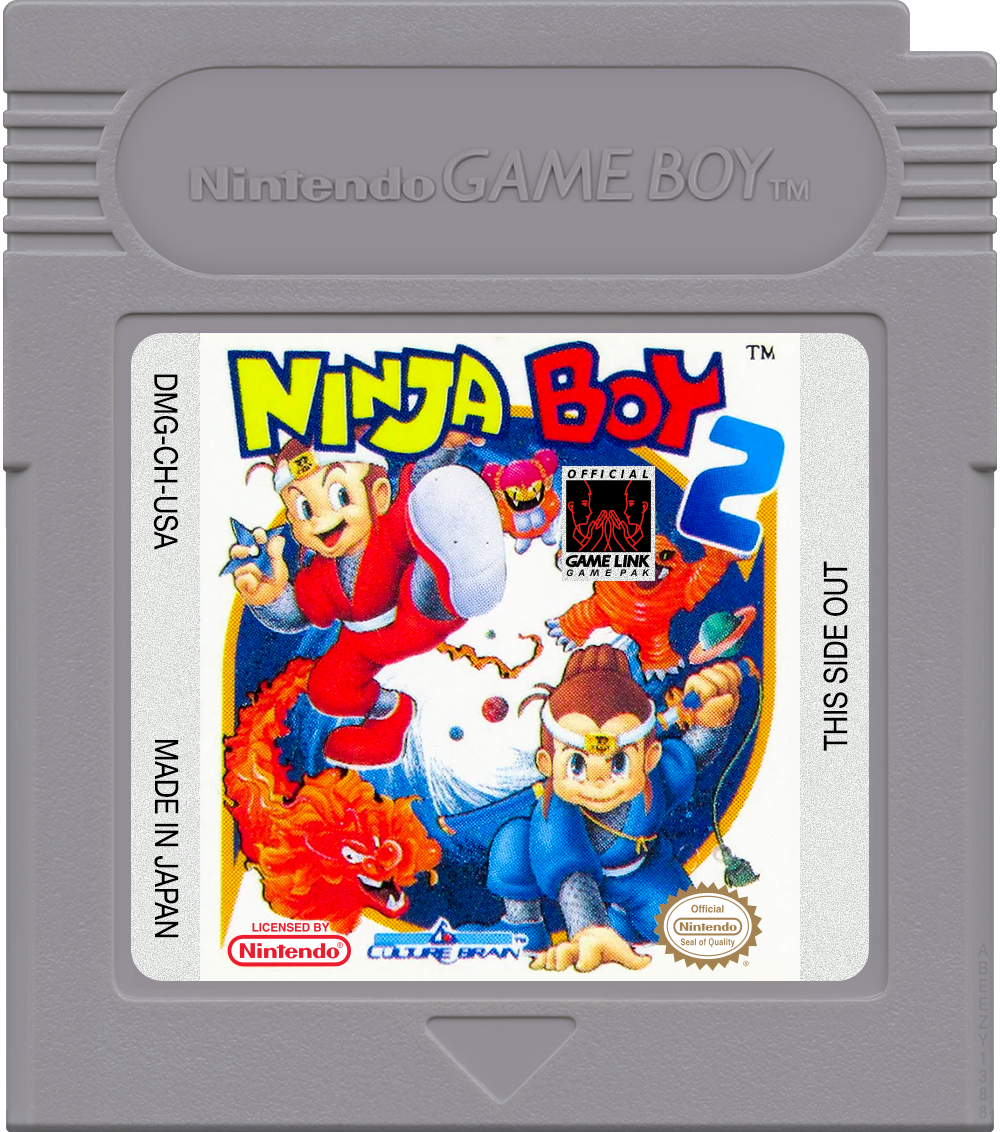 Ninja Boy 2 Cartridge Label