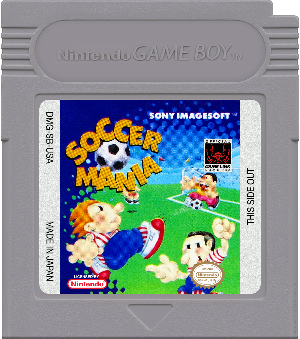 Soccer Mania Cartridge Label