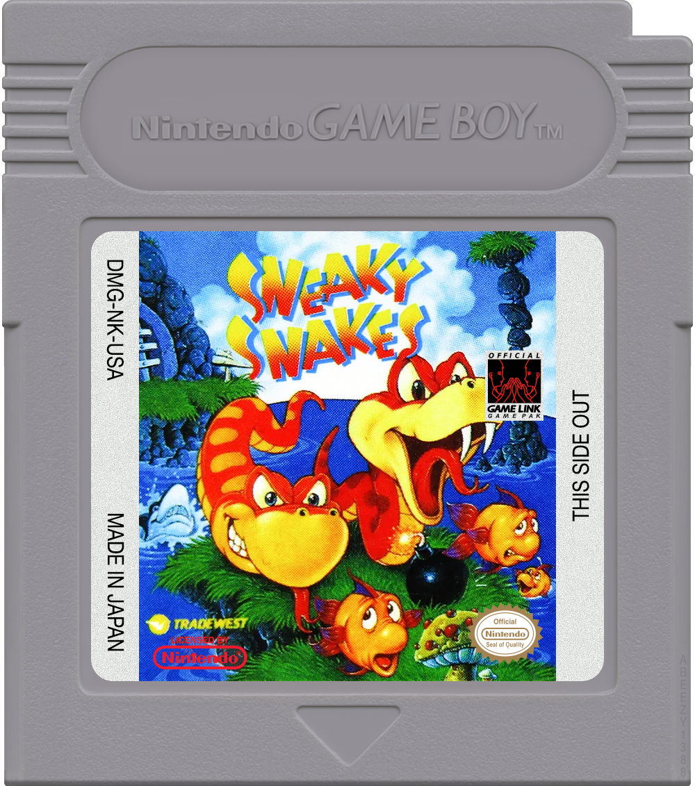 Sneaky Snakes Cartridge Label