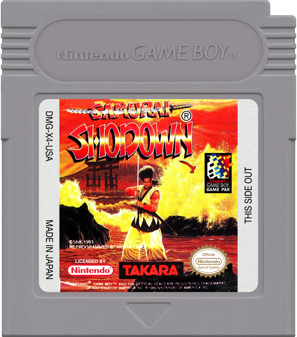 Samurai Shodown Cartridge Label