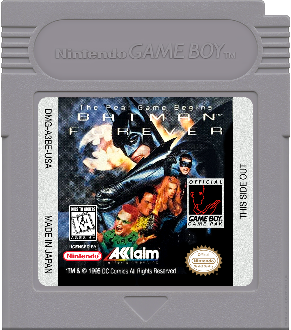 Batman Forever Cartridge Label