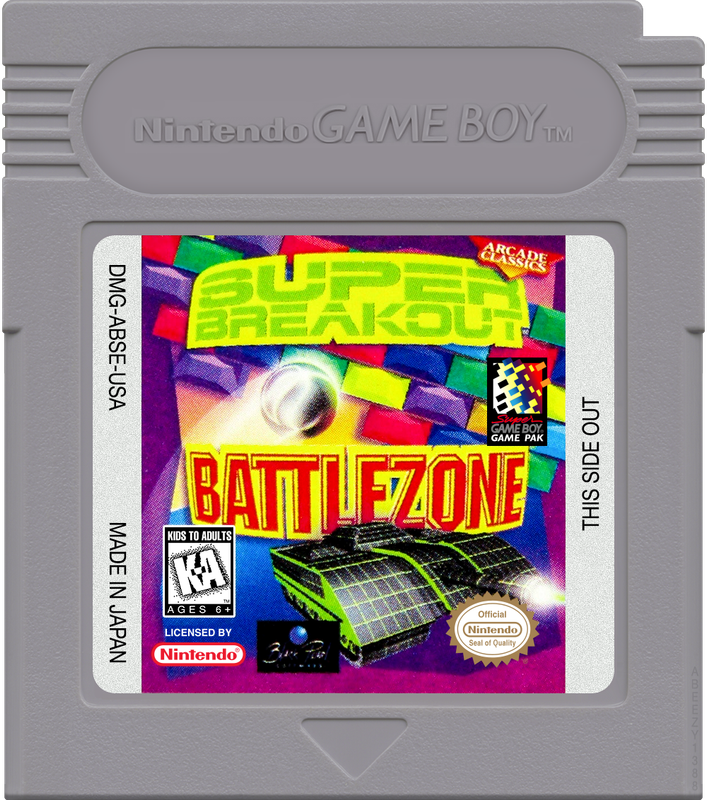Arcade Classics - Super Breakout &amp; Battlezone Cartridge Label