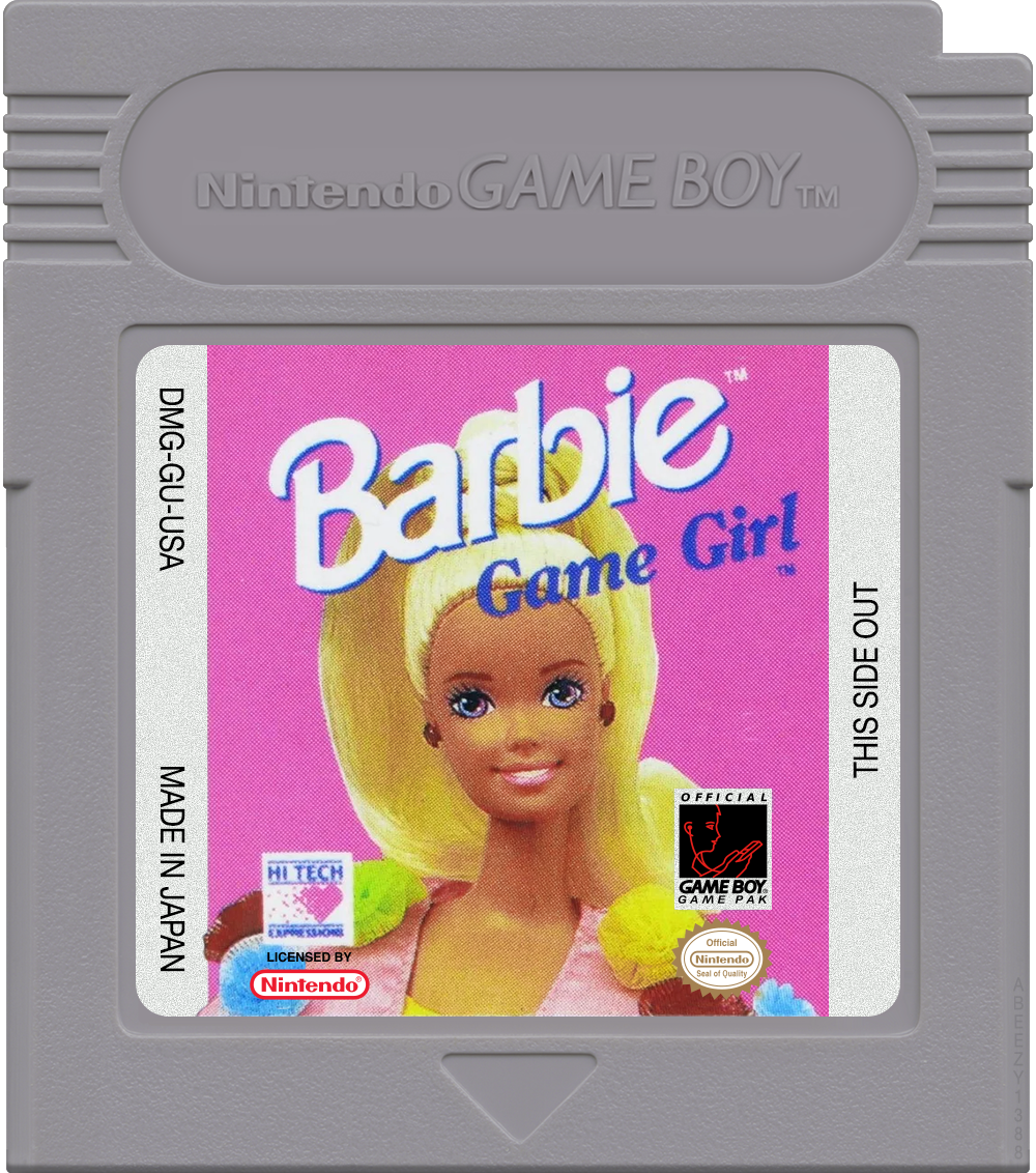 Barbie - Game Girl Cartridge Label