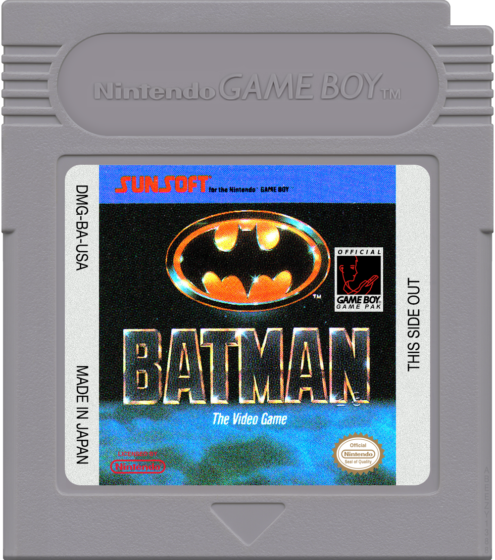 Batman - The Video Game Cartridge Label