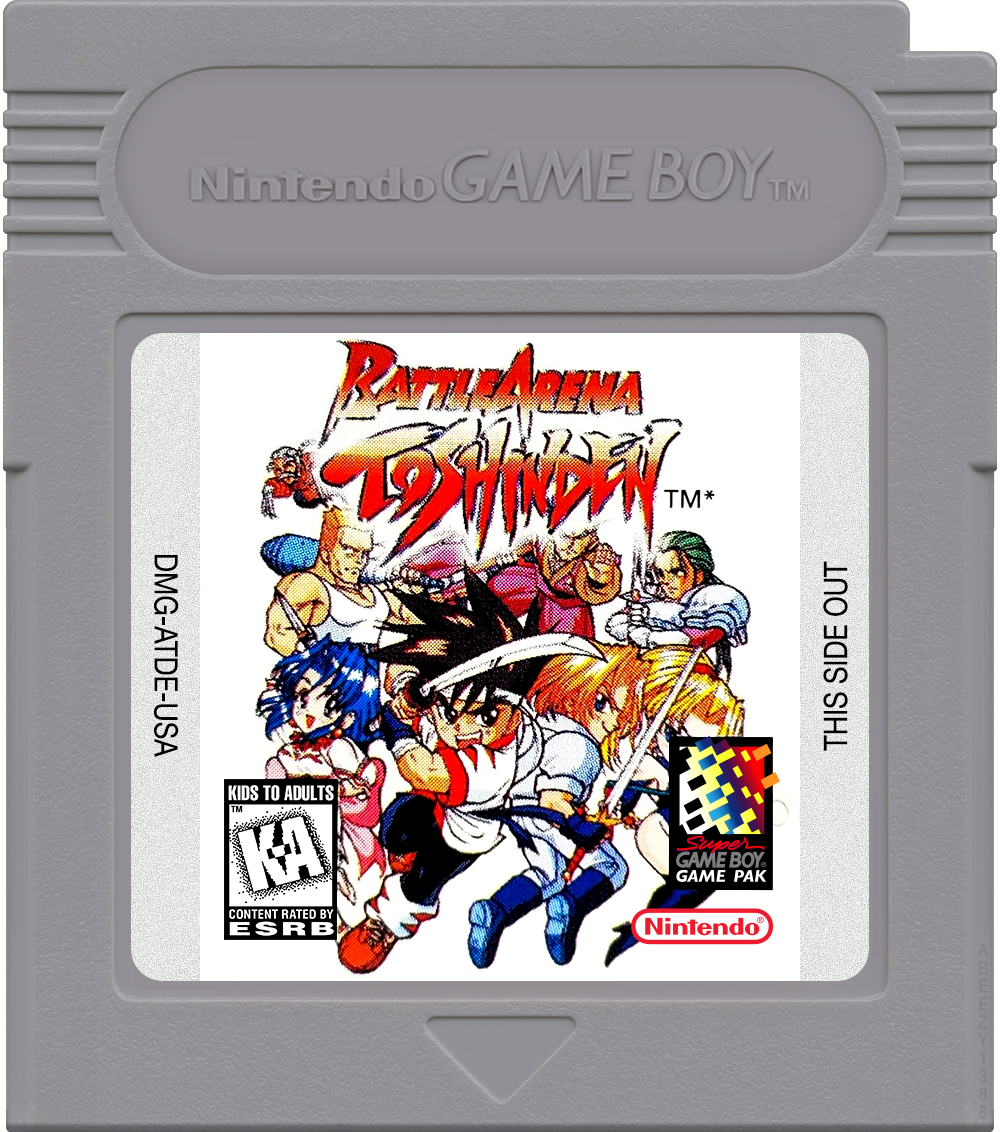 Battle Arena Toshinden Cartridge Label