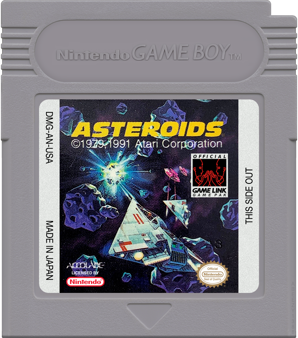 Asteroids Cartridge Label
