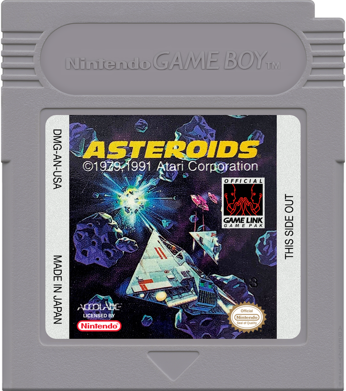 Asteroids Cartridge Label