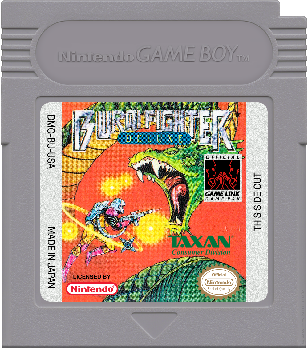 Burai Fighter Deluxe Cartridge Label
