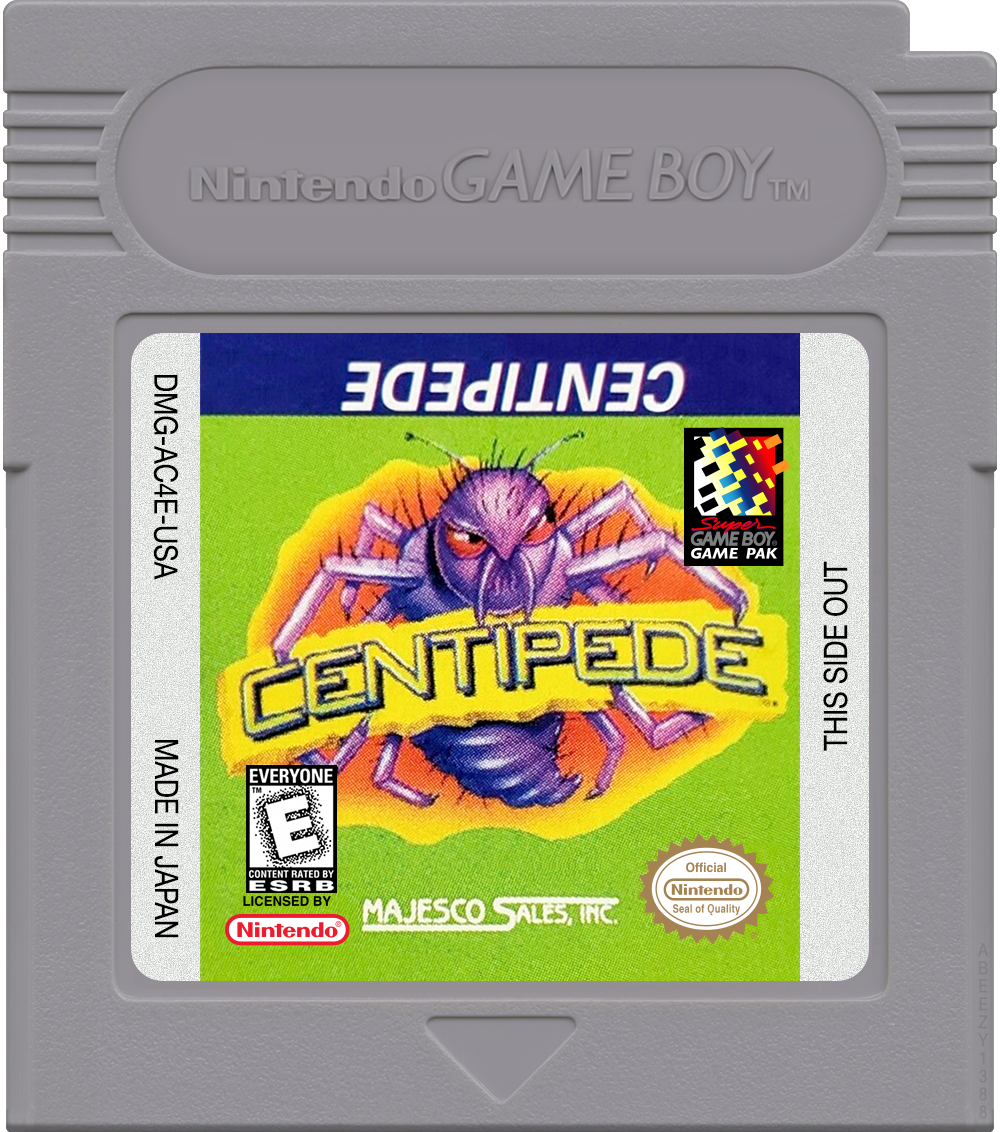 Centipede Majesco Cartridge Label