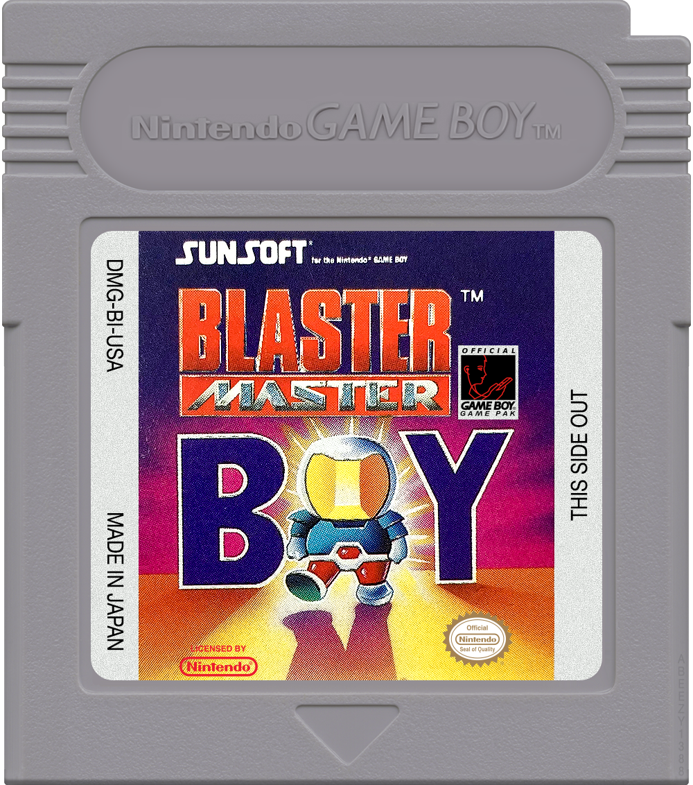 Blaster Master Boy Cartridge Label