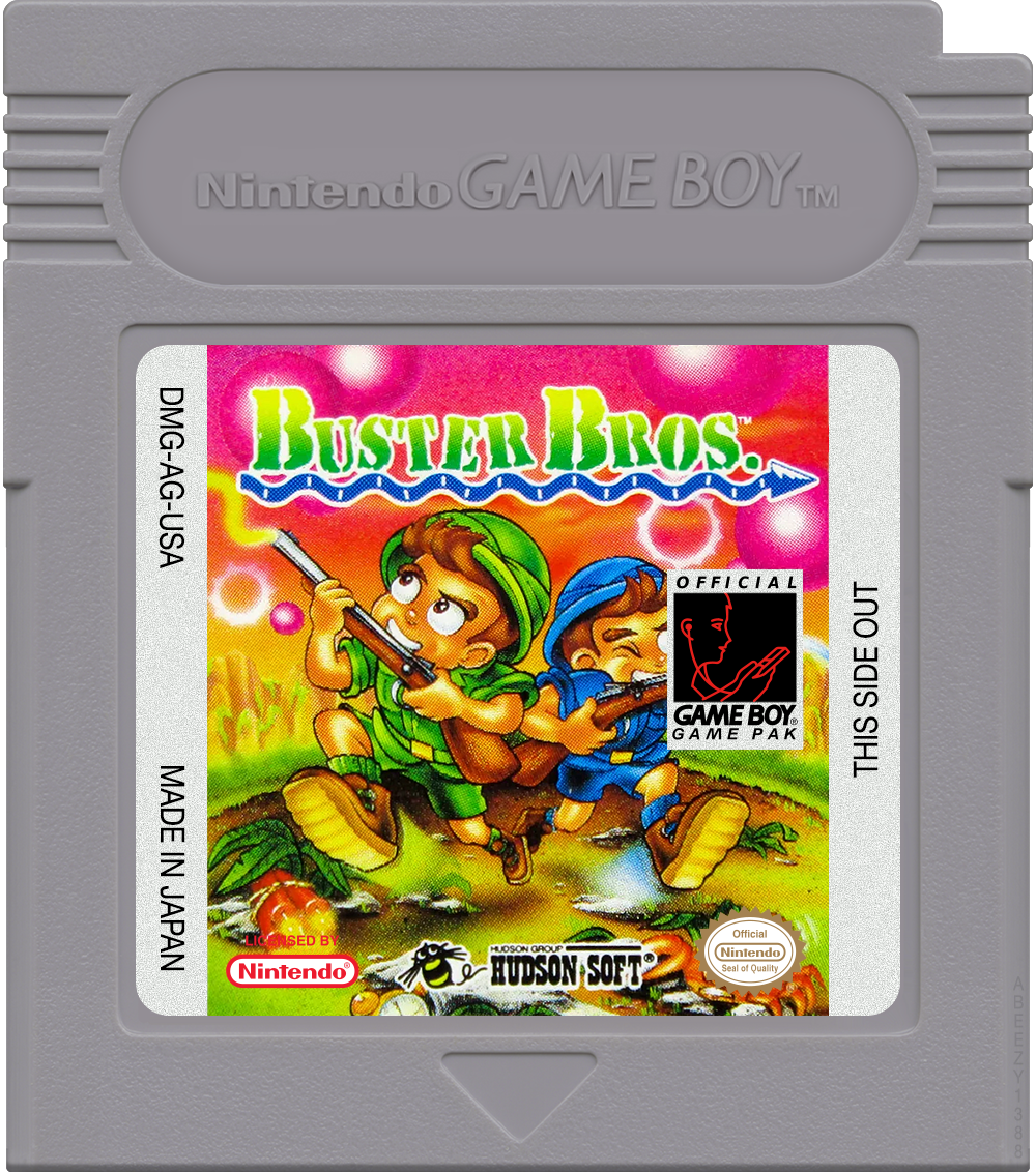 Buster Bros. Cartridge Label
