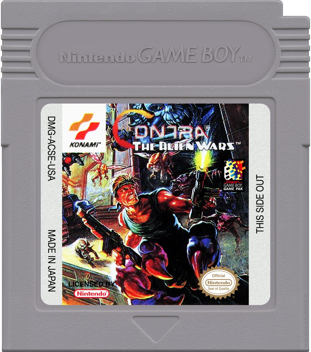 Contra - The Alien Wars Cartridge Label