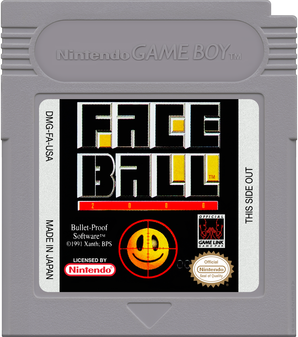 Faceball 2000 Cartridge Label