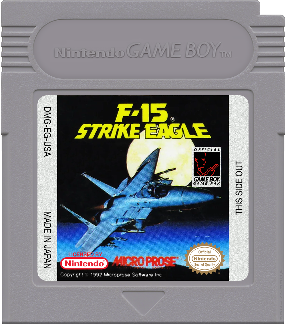 F-15 Strike Eagle Cartridge Label
