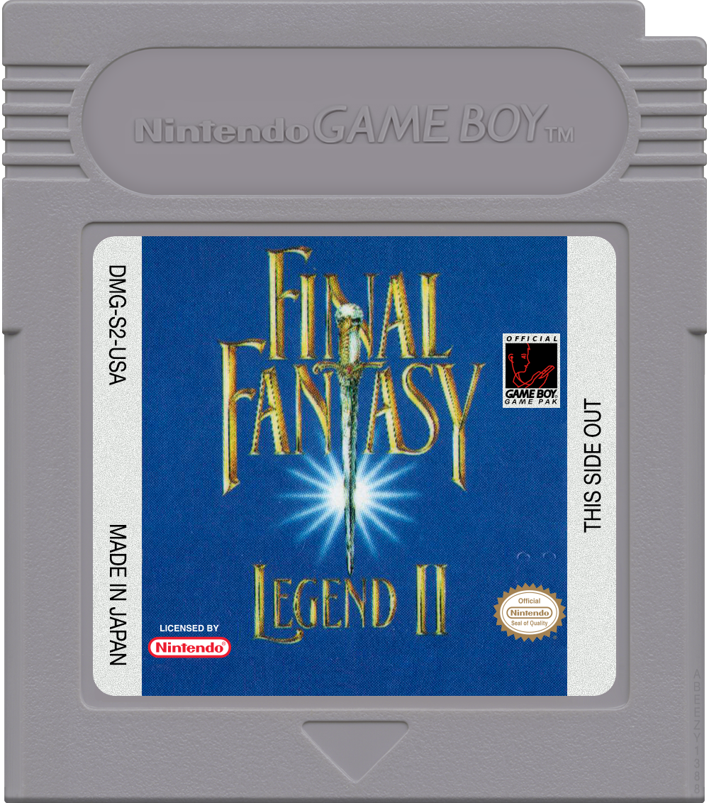Final Fantasy Legend II Cartridge Label