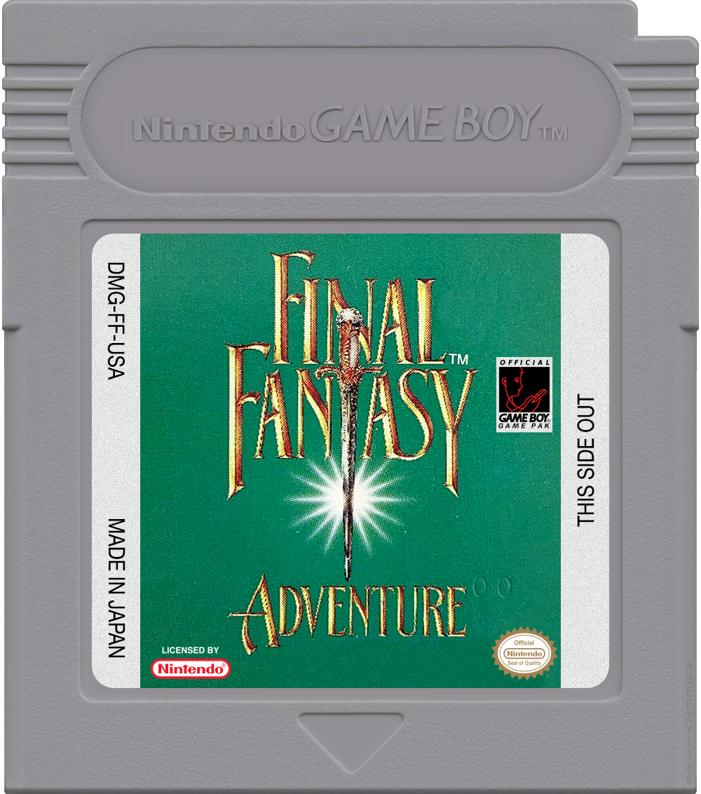 Final Fantasy Adventure Cartridge Label