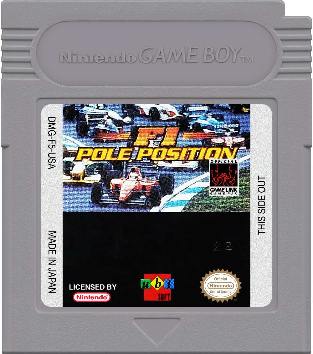 F1 Pole Position Cartridge Label