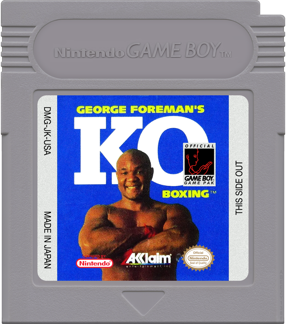 George Foreman's KO Boxing Cartridge Label