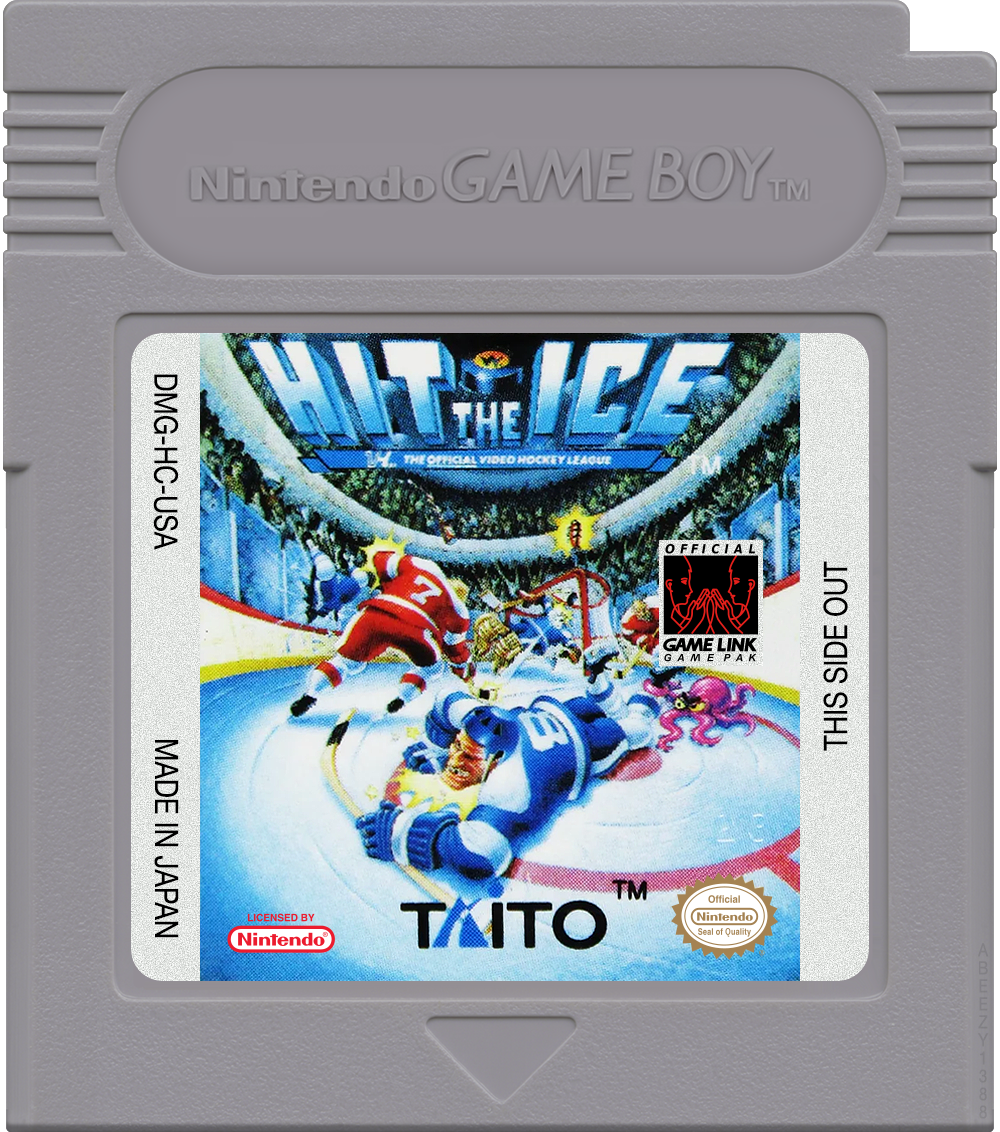Hit the Ice - VHL - The Official Video Hockey League Cartridge Label