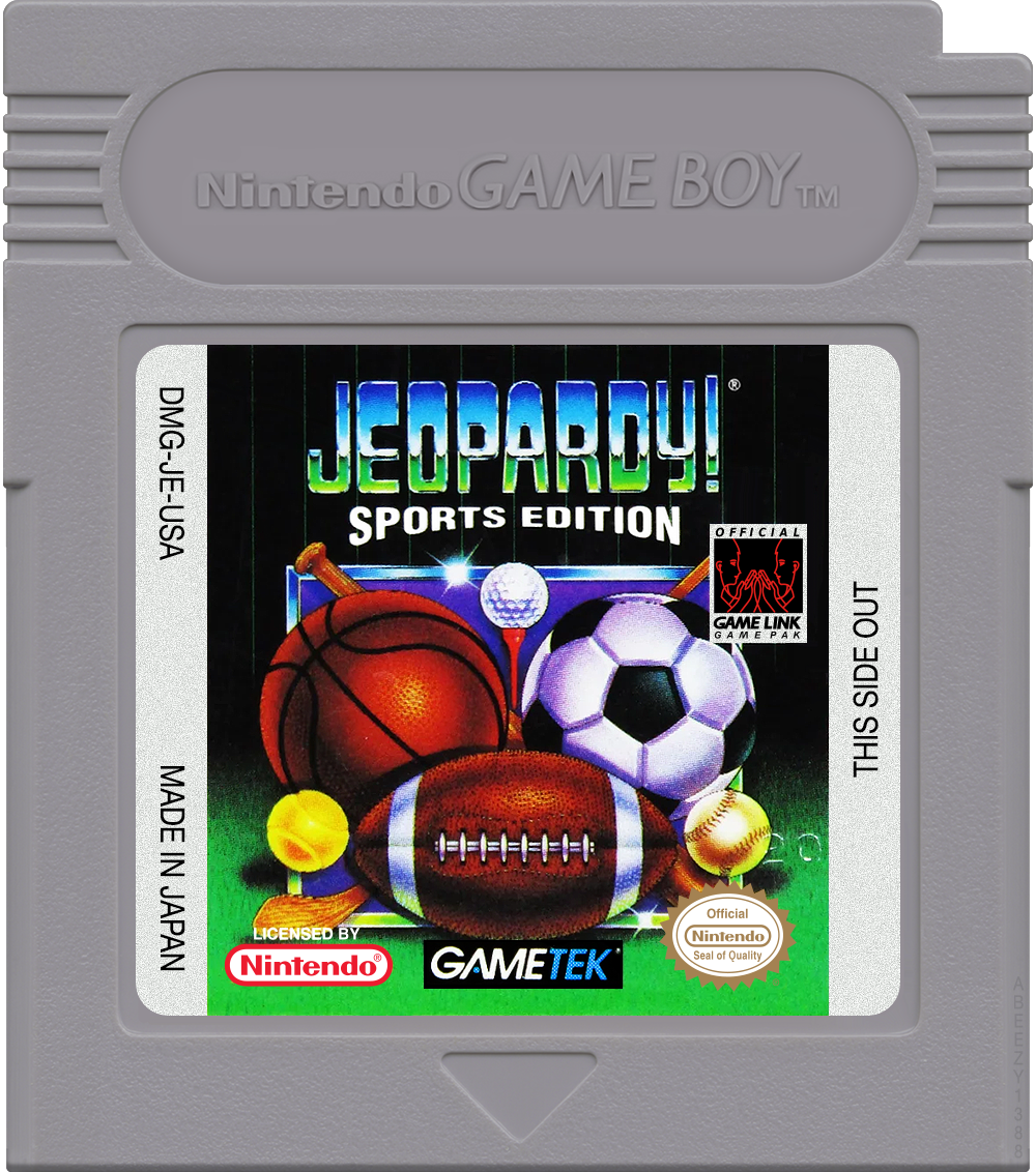 Jeopardy! - Sports Edition Cartridge Label