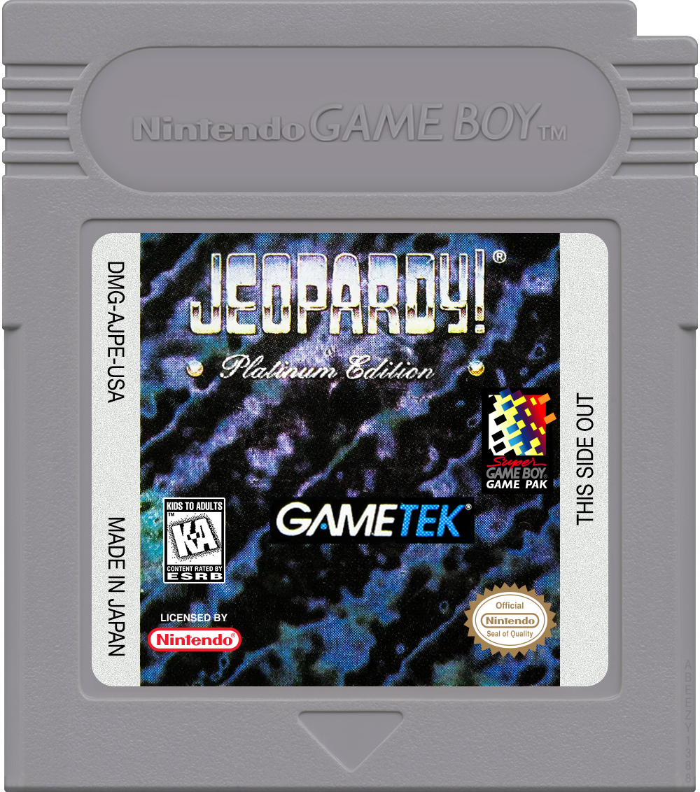 Jeopardy! - Platinum Edition Cartridge Label