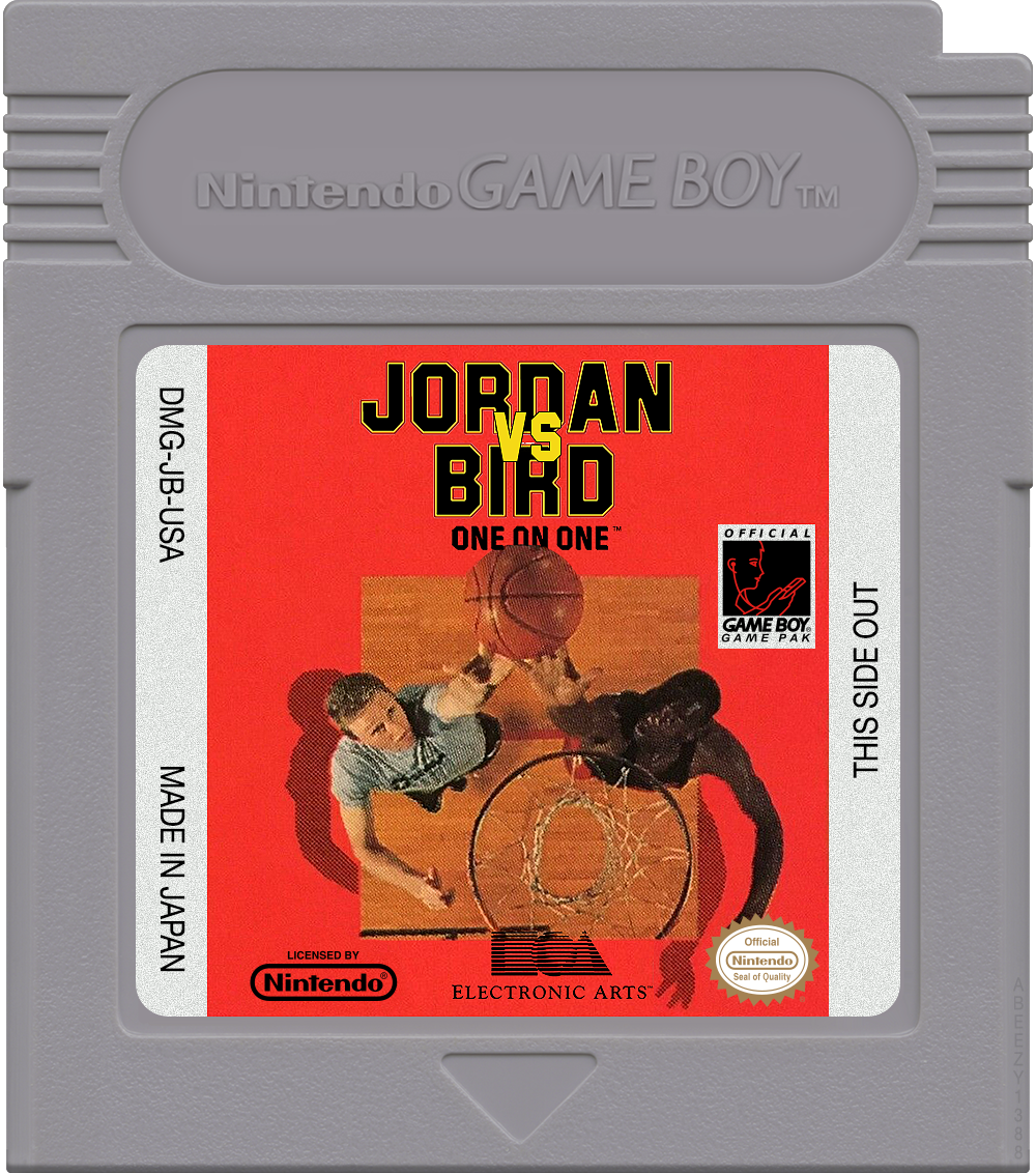 Jordan vs Bird - One on One Cartridge Label