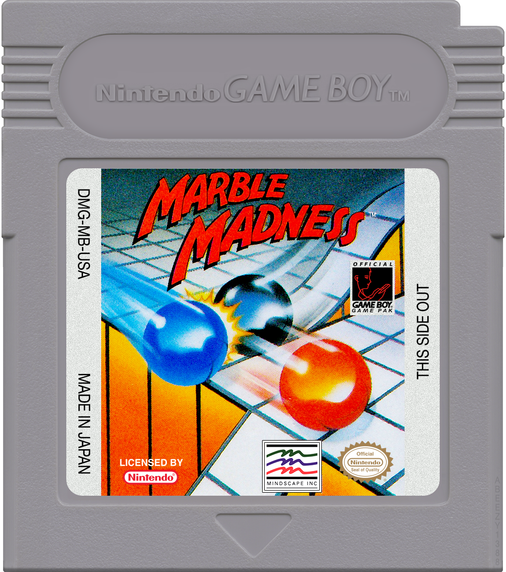 Marble Madness Cartridge Label