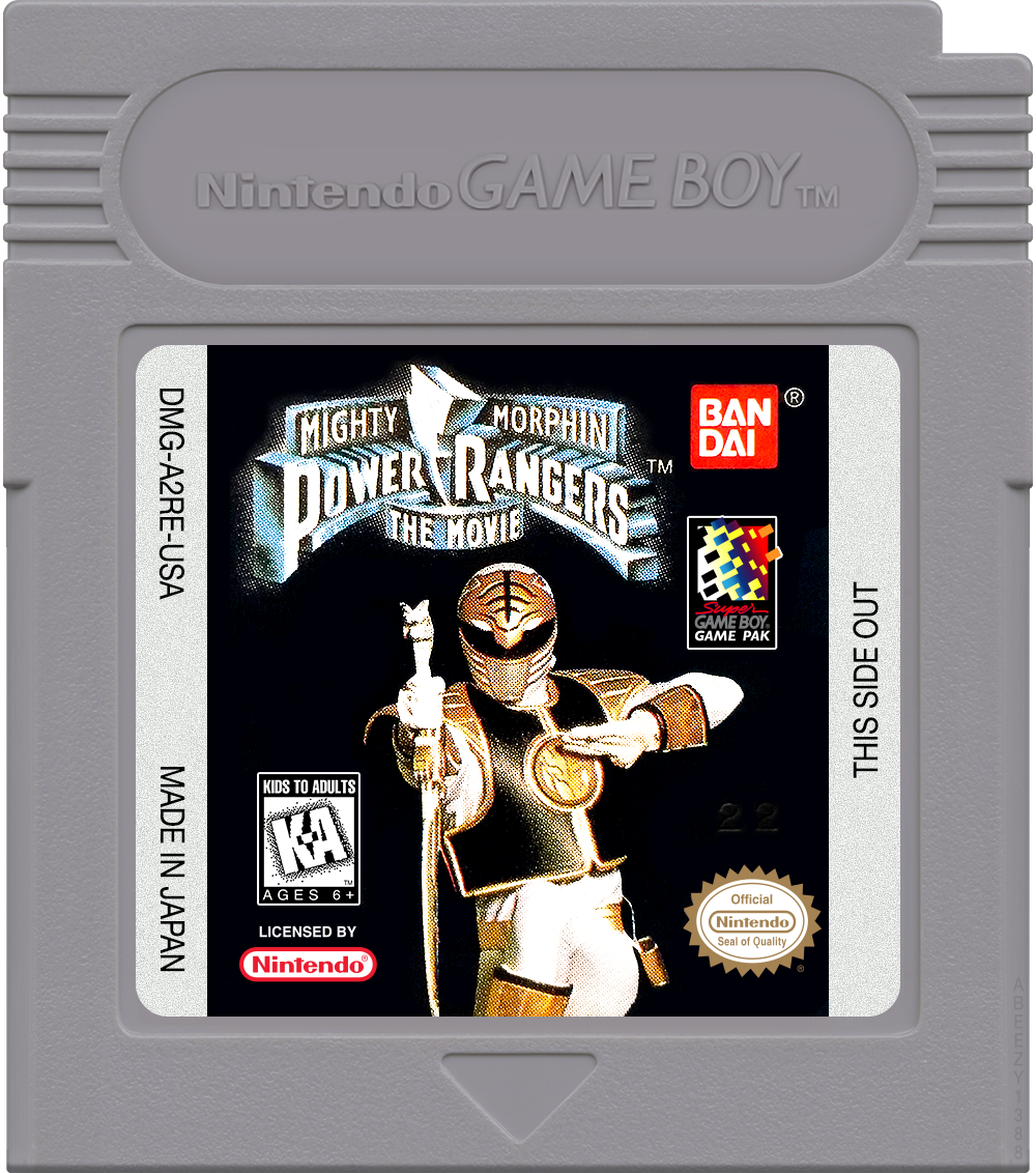 Mighty Morphin Power Rangers - The Movie Cartridge Label