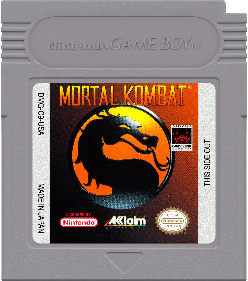Mortal Kombat Cartridge Label